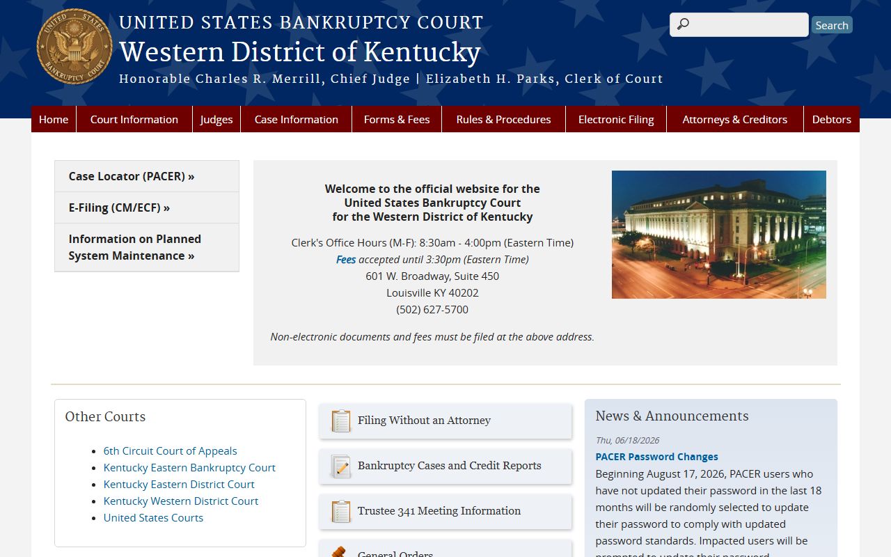Allen County Circuit Court records bankruptcy court distinction